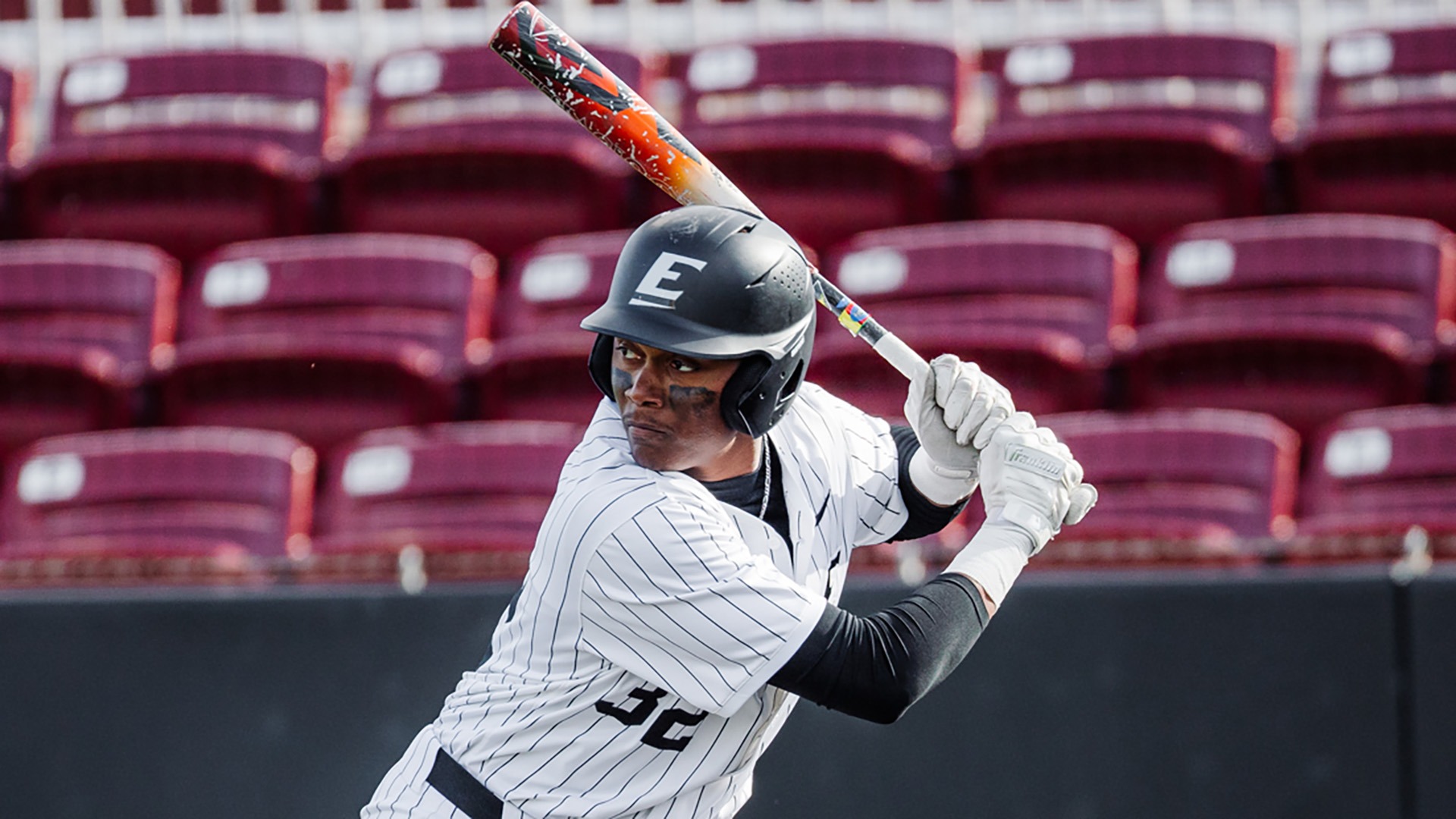 Khaleel Pratt waits for a pitch against Central Arkansas