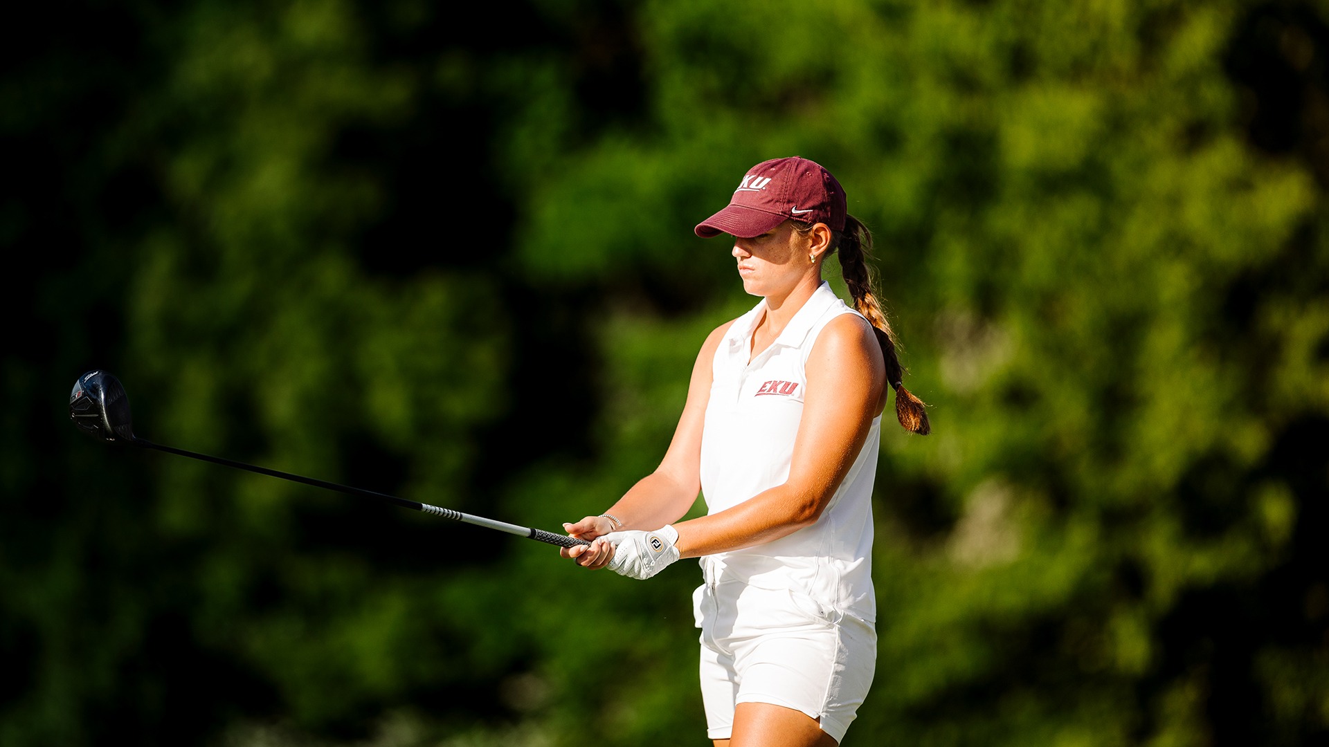 Claira Ramsey Eden gets ready to swing at ASUN Championship