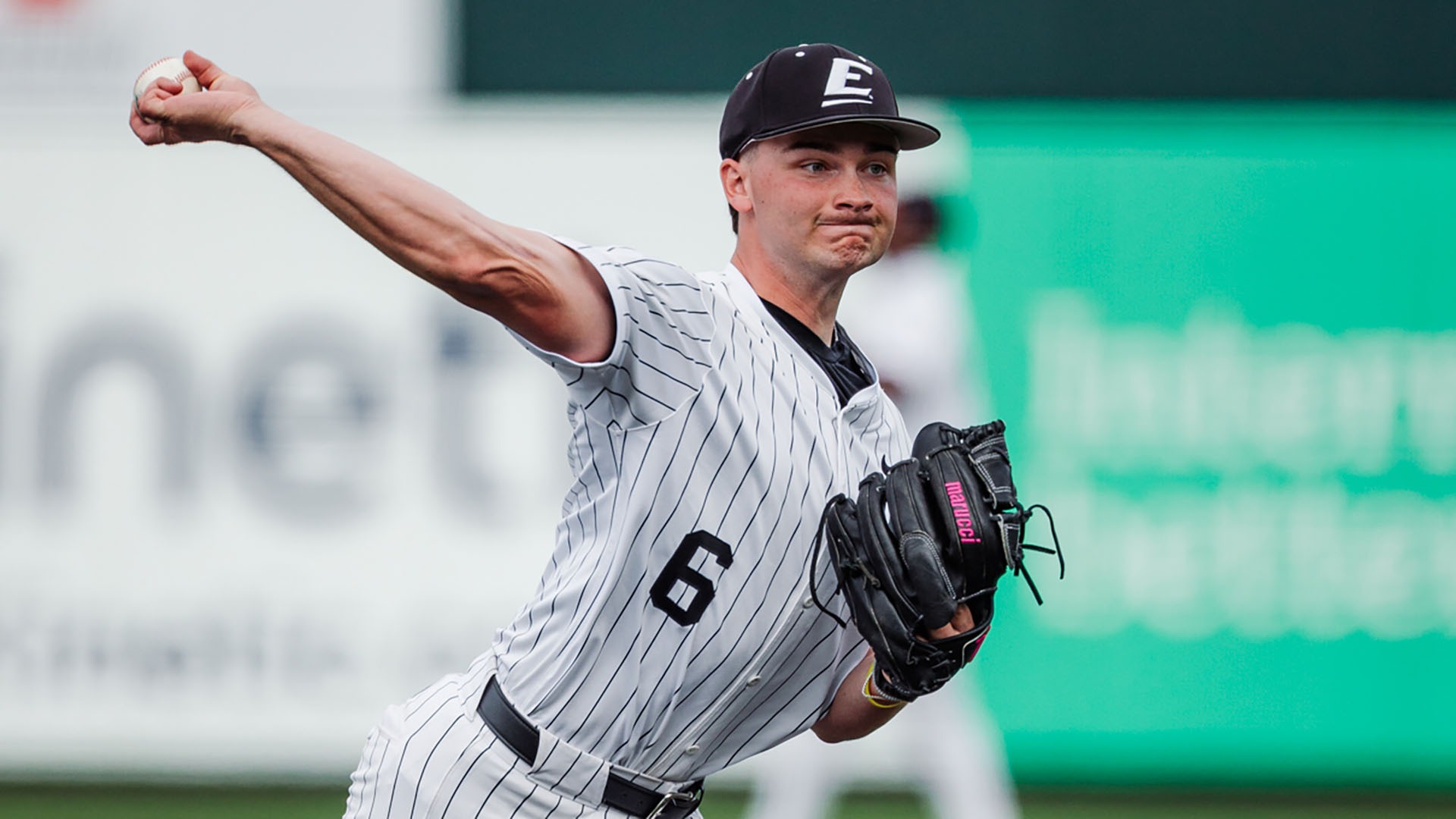 Chardy Tierney delivers a pitch against Louisville