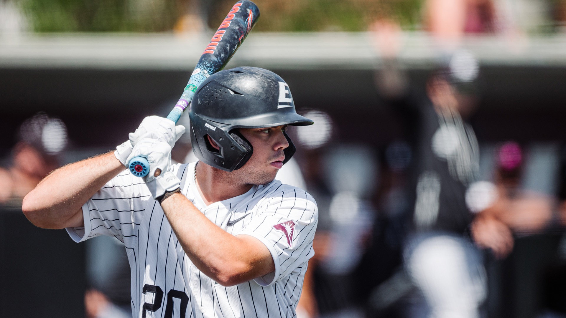 Ricco Longo waits for a pitch against North Alabama
