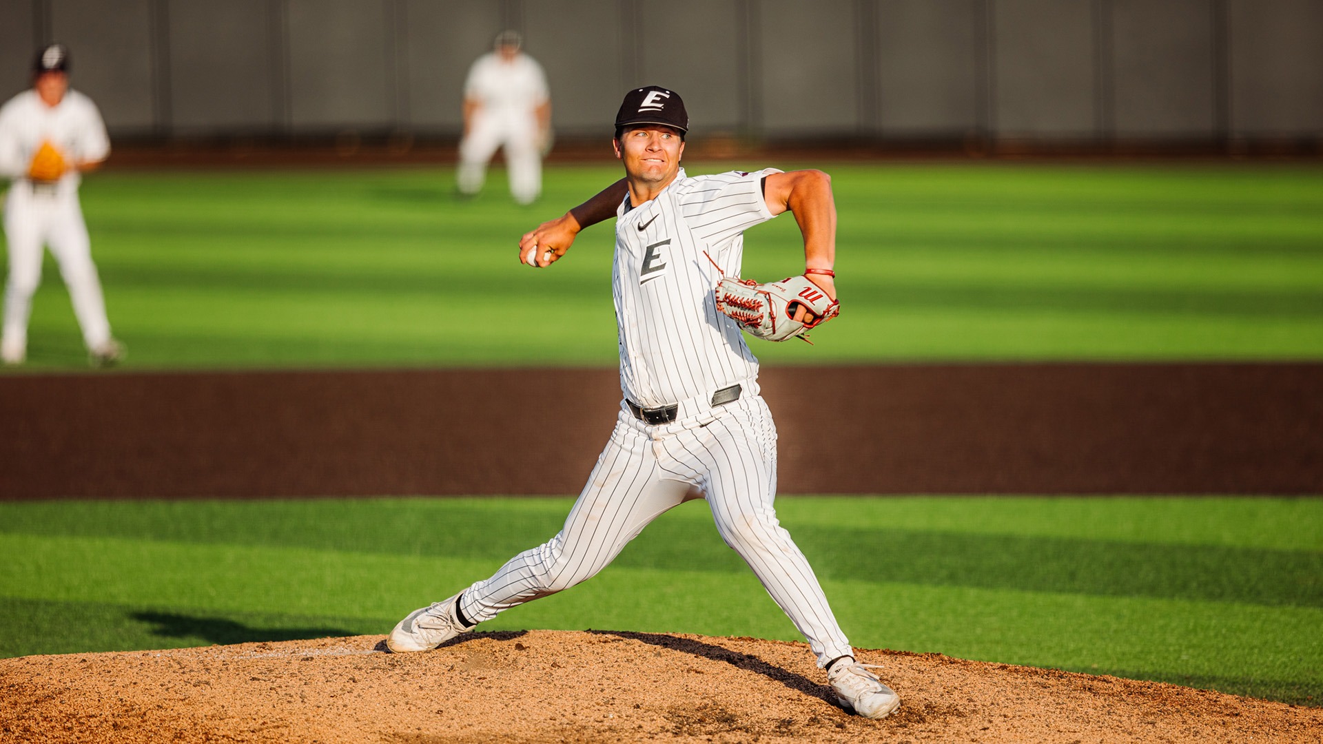 Jack Briese delivers a pitch against Kentucky State