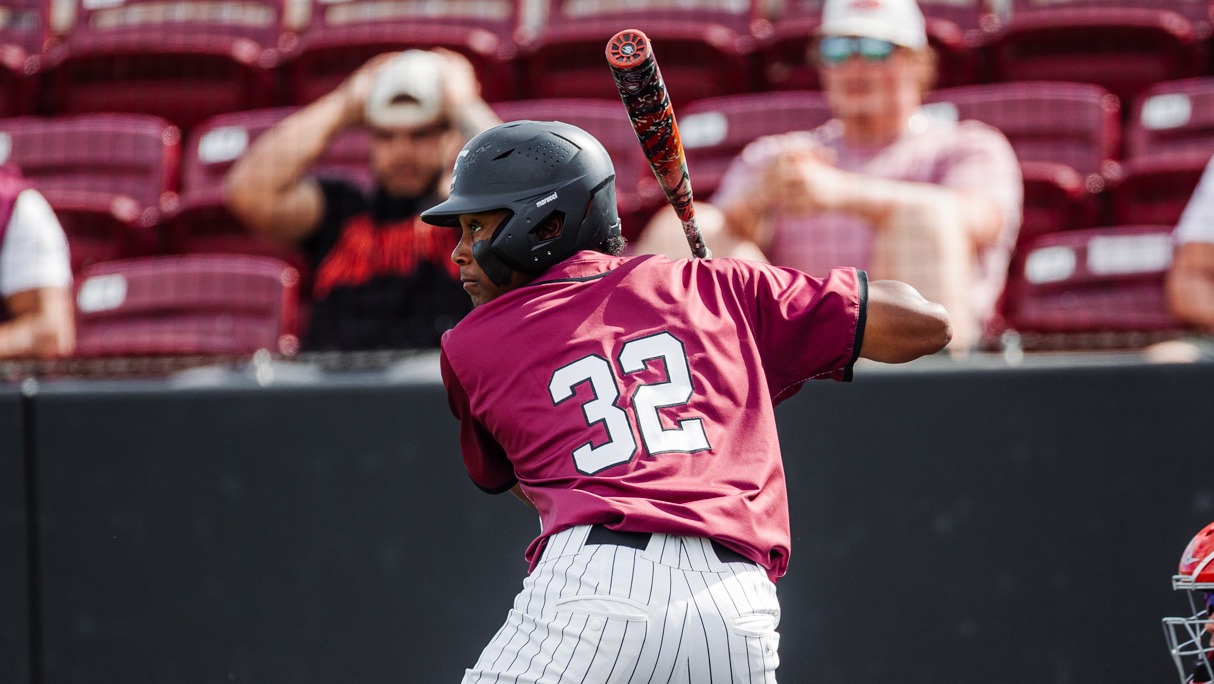 Khaleel Pratt waits for a pitch against Austin Peay