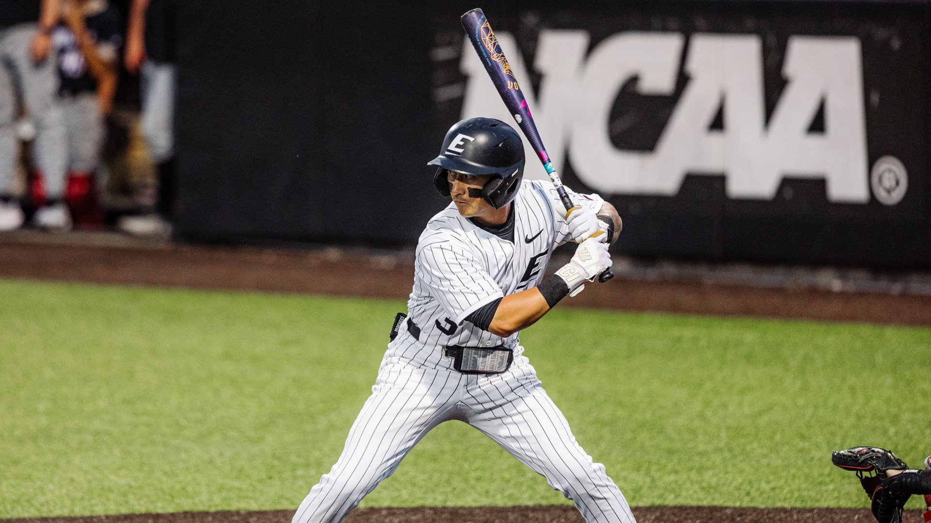Kobe Benson waits for a pitch against Austin Peay