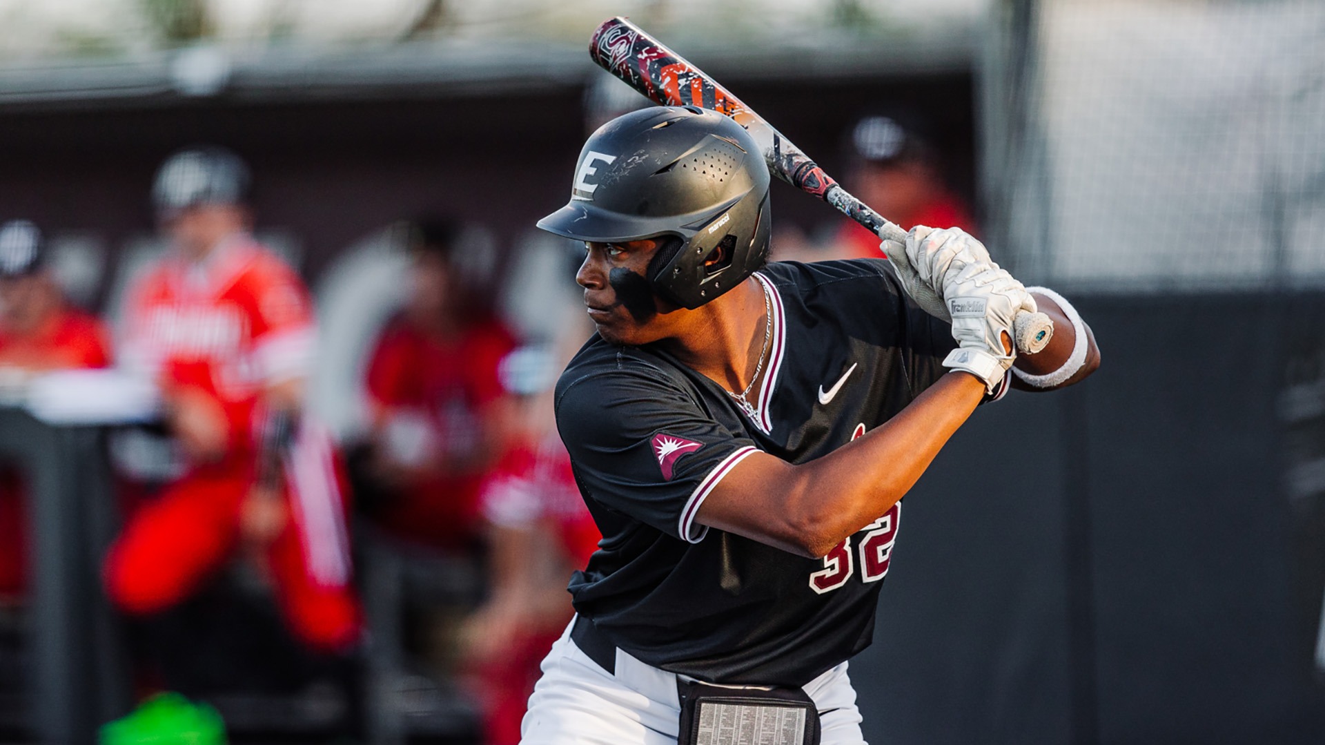 Khaleel Pratt waits for a pitch against Austin Peay