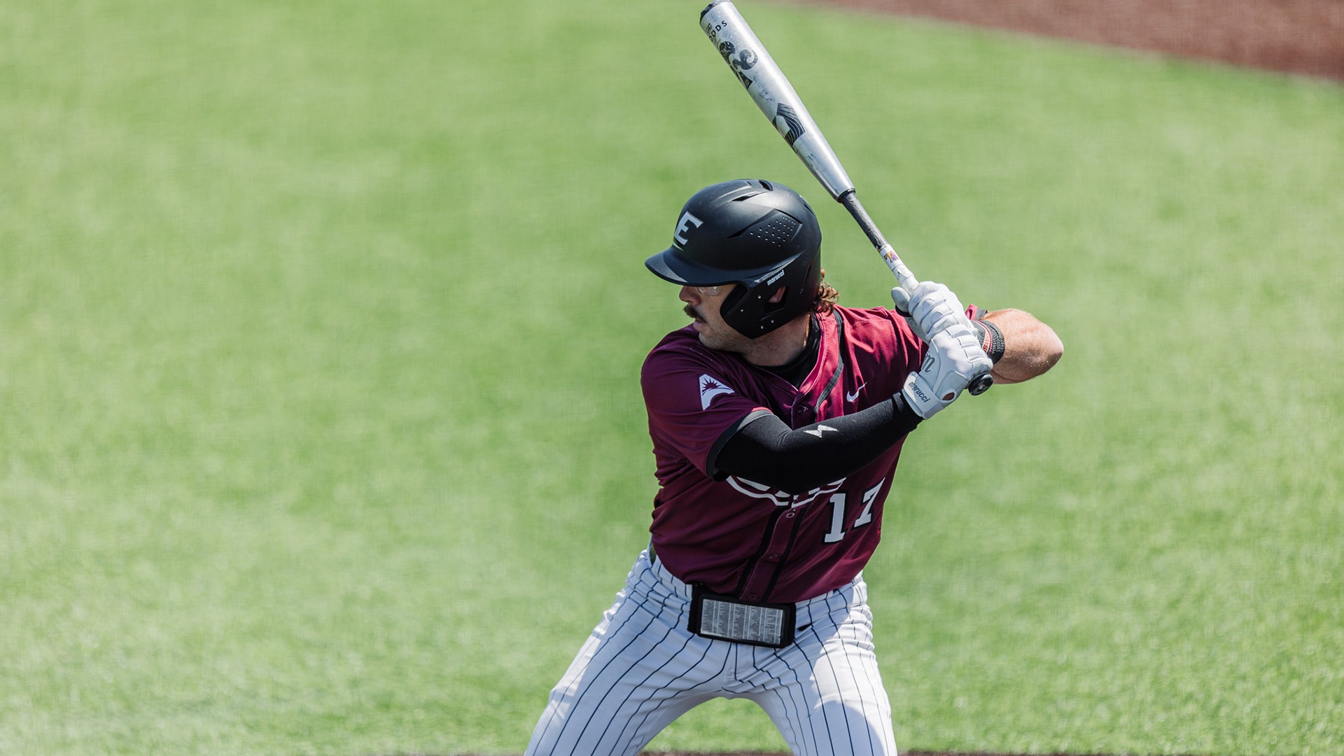 Boone Shevey waits for a pitch against Lipscomb