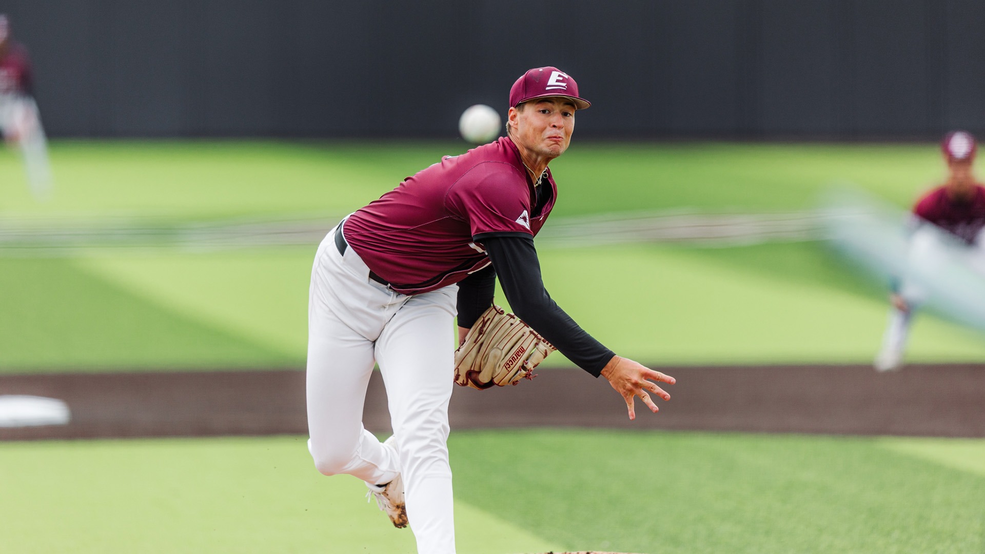 Jacob Price delivers a pitch against Lipscomb