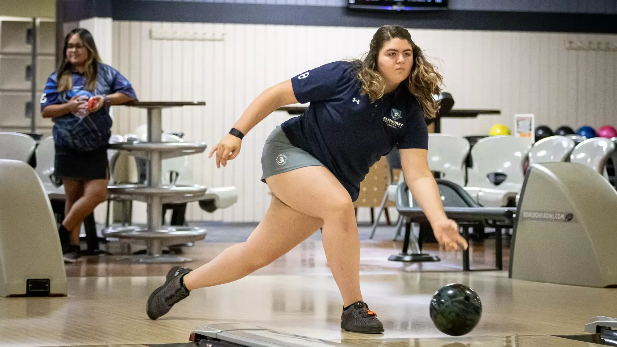 Elmhurst Bowling Action Photos taken during practice on 10/17/2024. Photo by Matthew Haufe/Elmhurst Athletics.