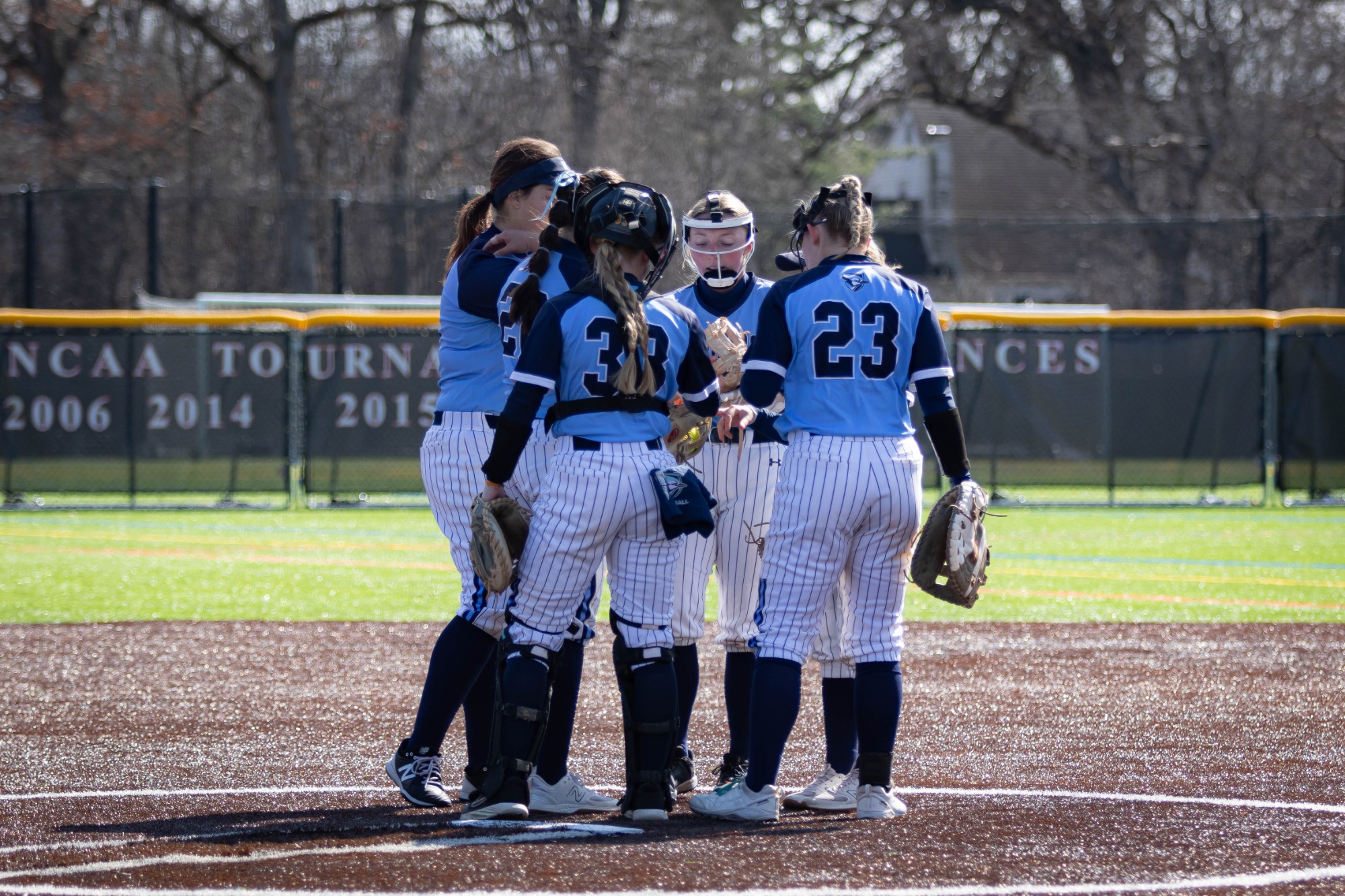 Elmhurst Softball at Lake Forest College on 3/28/24. Photo by Matthew Haufe.