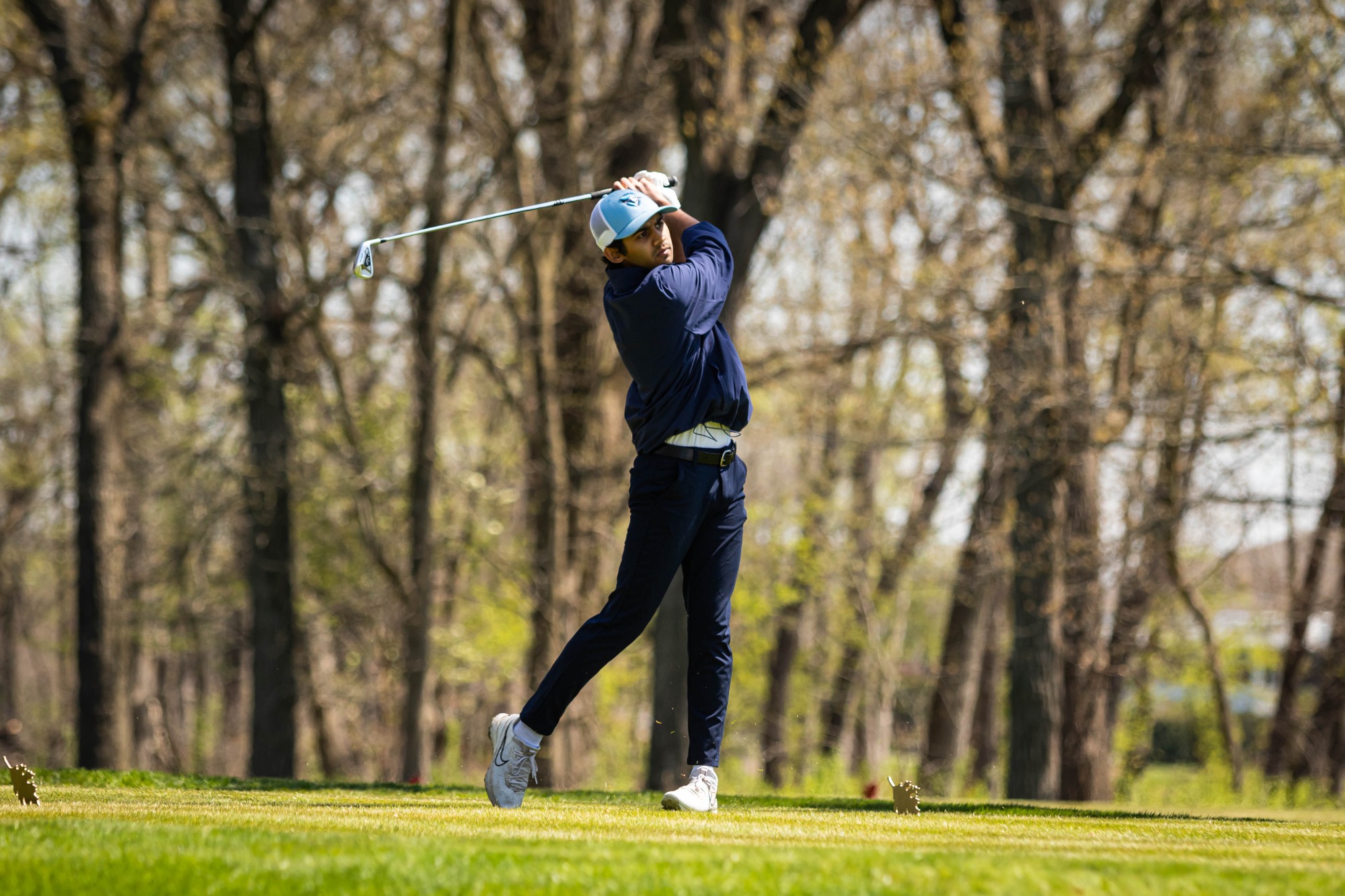 Elmhurst University Men's Golf vs. Wheaton College Dual Meet on 4/25/2024. Photos by Matthew Haufe.
