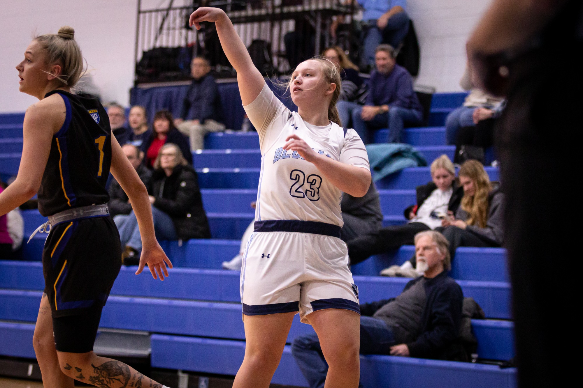 Elmhurst Women's Basketball vs. North Park University on 1/15/2025 at R.A. Faganel Hall in Elmhurst, IL. Photo by Calvin Keith/Elmhurst Athletics.