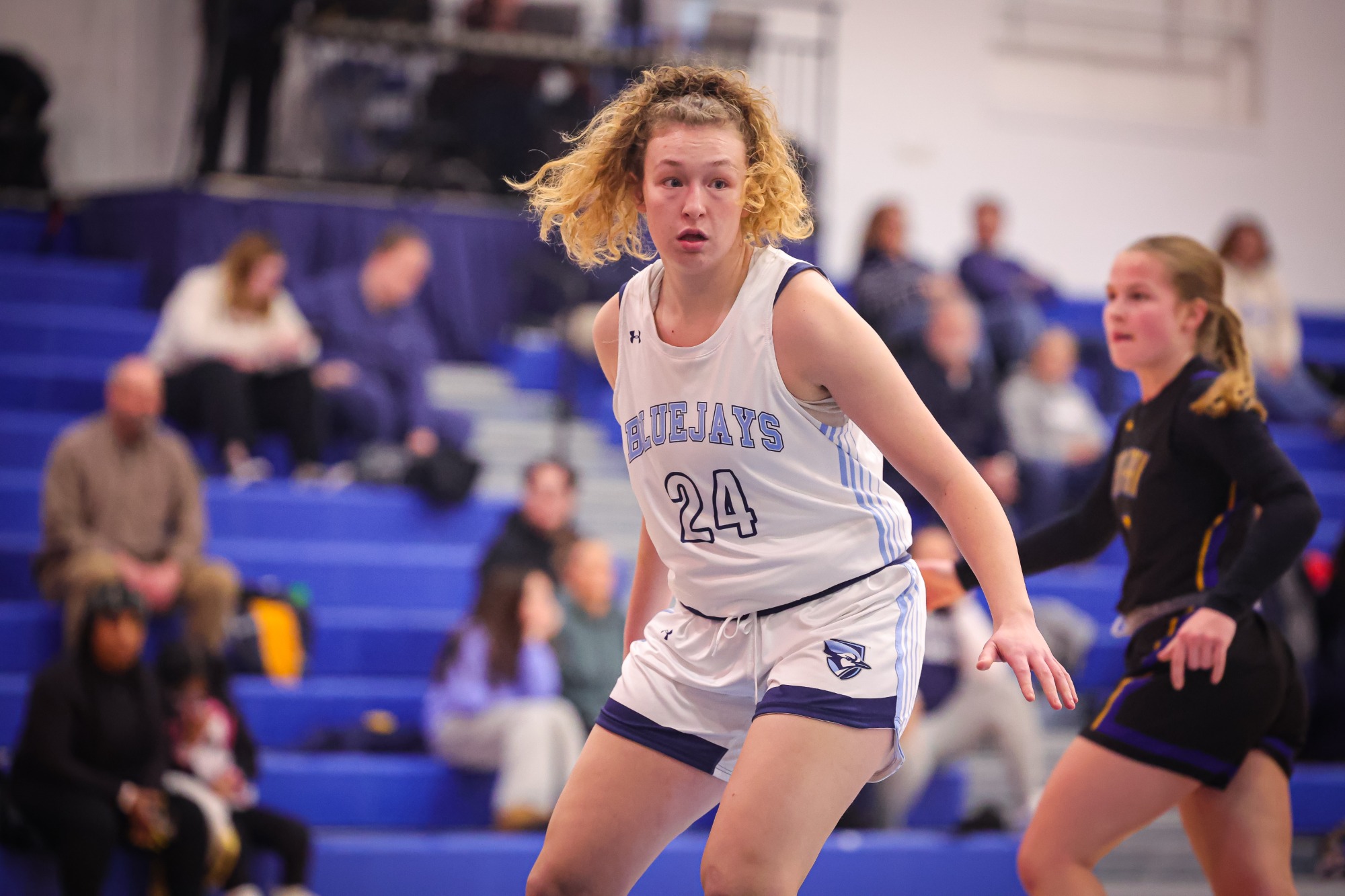 Elmhurst Women's Basketball vs. North Park University on 1/15/2025 at R.A. Faganel Hall in Elmhurst, IL. Photo by Norman Cohen/Diamond Photography.