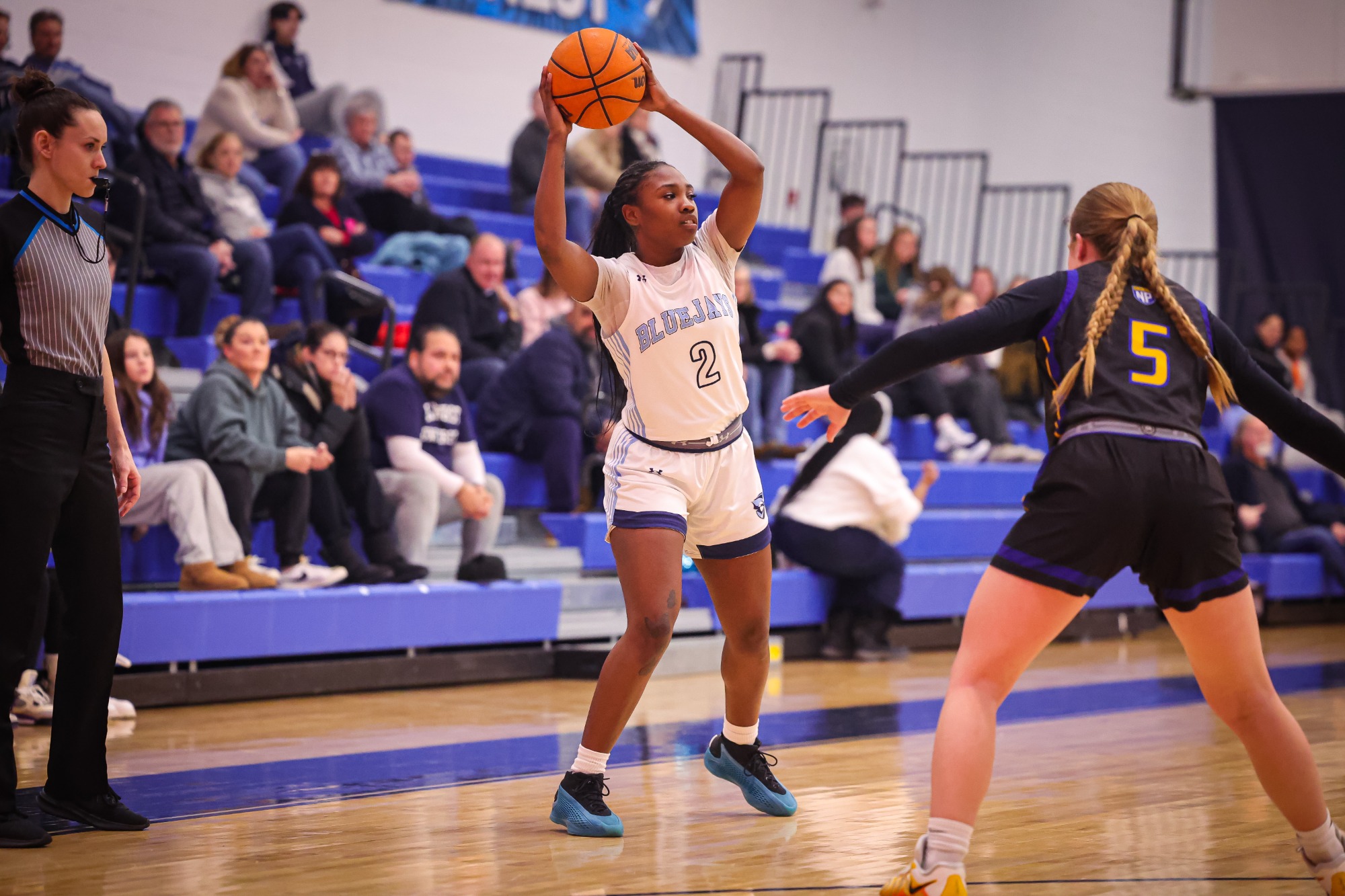 Elmhurst Women's Basketball vs. North Park University on 1/15/2025 at R.A. Faganel Hall in Elmhurst, IL. Photo by Norman Cohen/Diamond Photography.