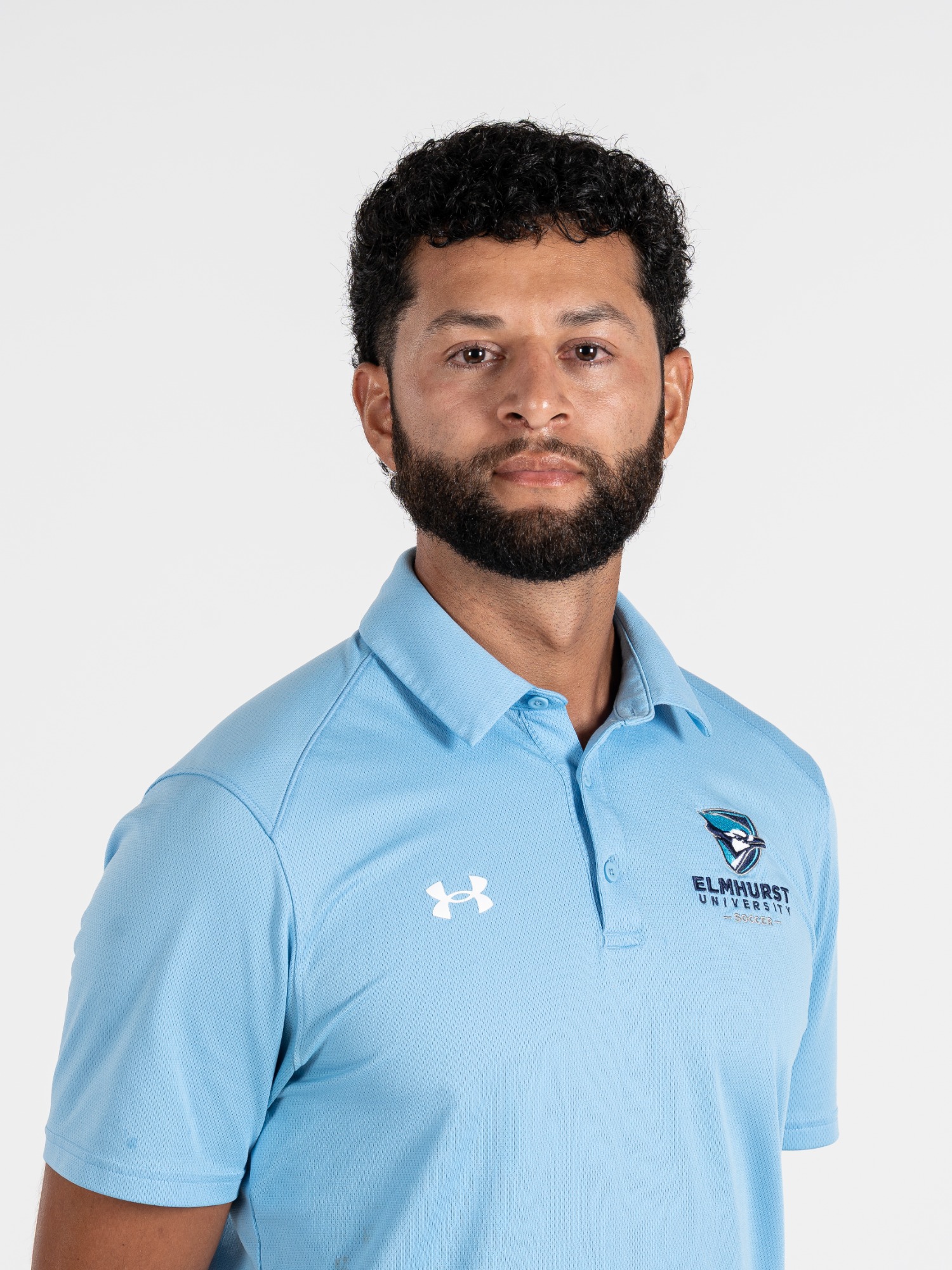 Assistant Coach Jonny Madrid during the Elmhurst University Men's Soccer Media Day on 8/18/2025. Photo by Matthew Haufe, Elmhurst Athletics.