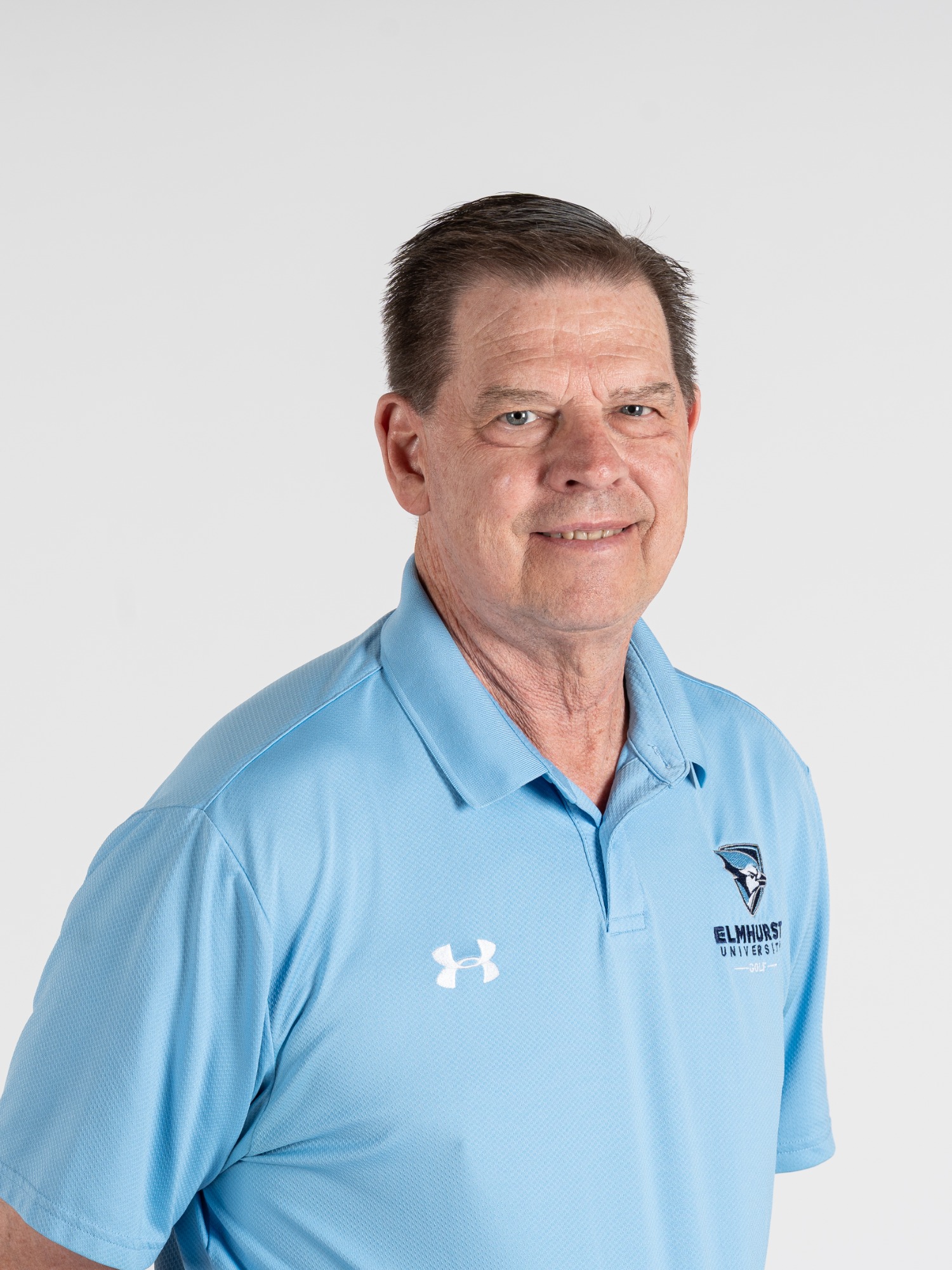 Mike Gruber during Elmhurst Women's Golf Media Day on 8/18/2025. Photo by Matthew Haufe, Elmhurst Athletics.