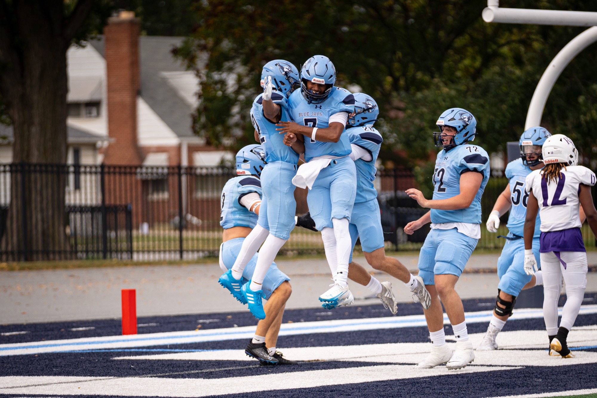 Elmhurst student-athletes during the Elmhurst Football game vs. Rockford on 9/13/2025. Photo by Lorrie Decker/Elmhurst Athletics.