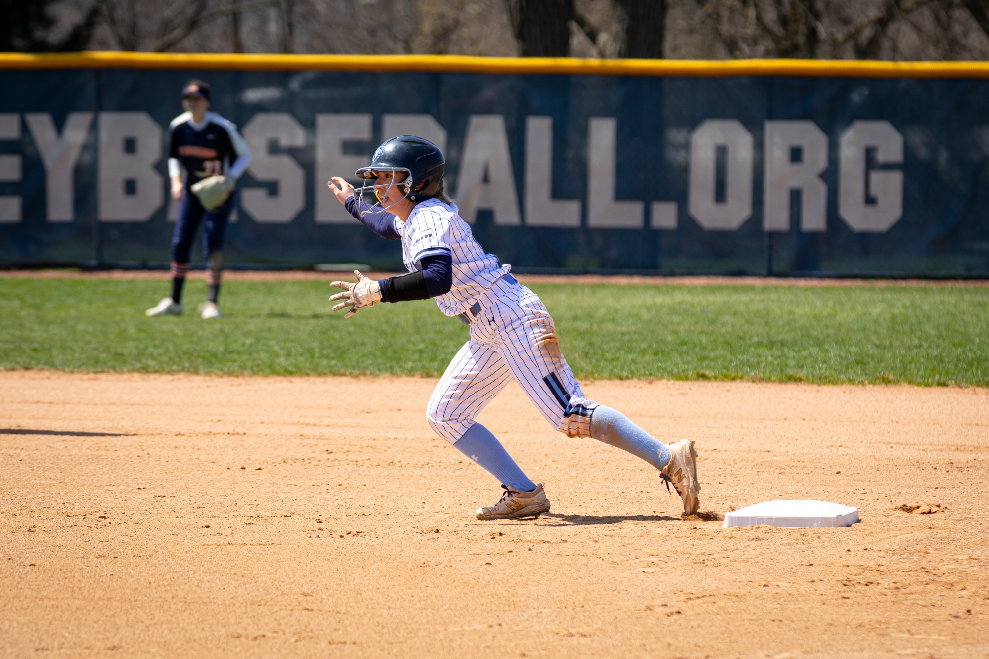 Elmhurst University Softball vs. Carroll 4/11/2025. Photo by Matthew Haufe/Elmhurst Athletics.