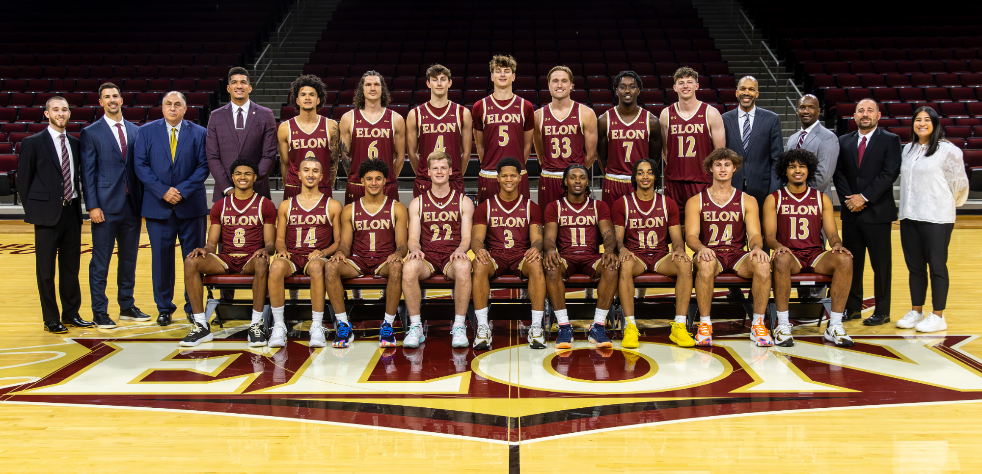 Men's Basketball: 2025-26 Team Photo with Coaching Staff