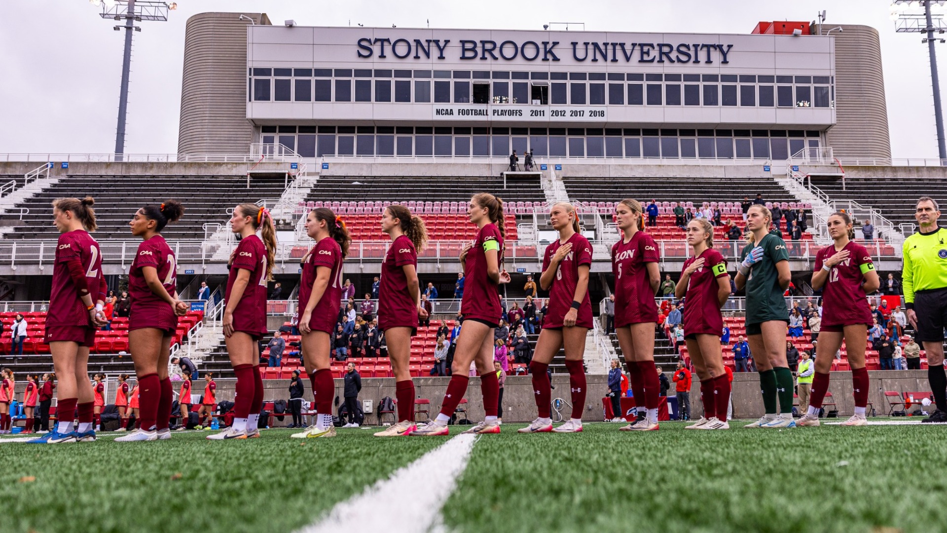 Women's Soccer national anthem vs. Stony Brook