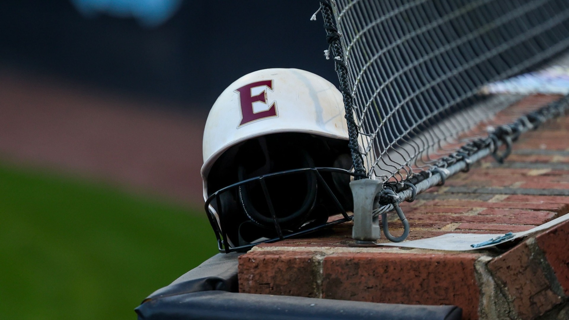 Elon Softball helmet at UNC