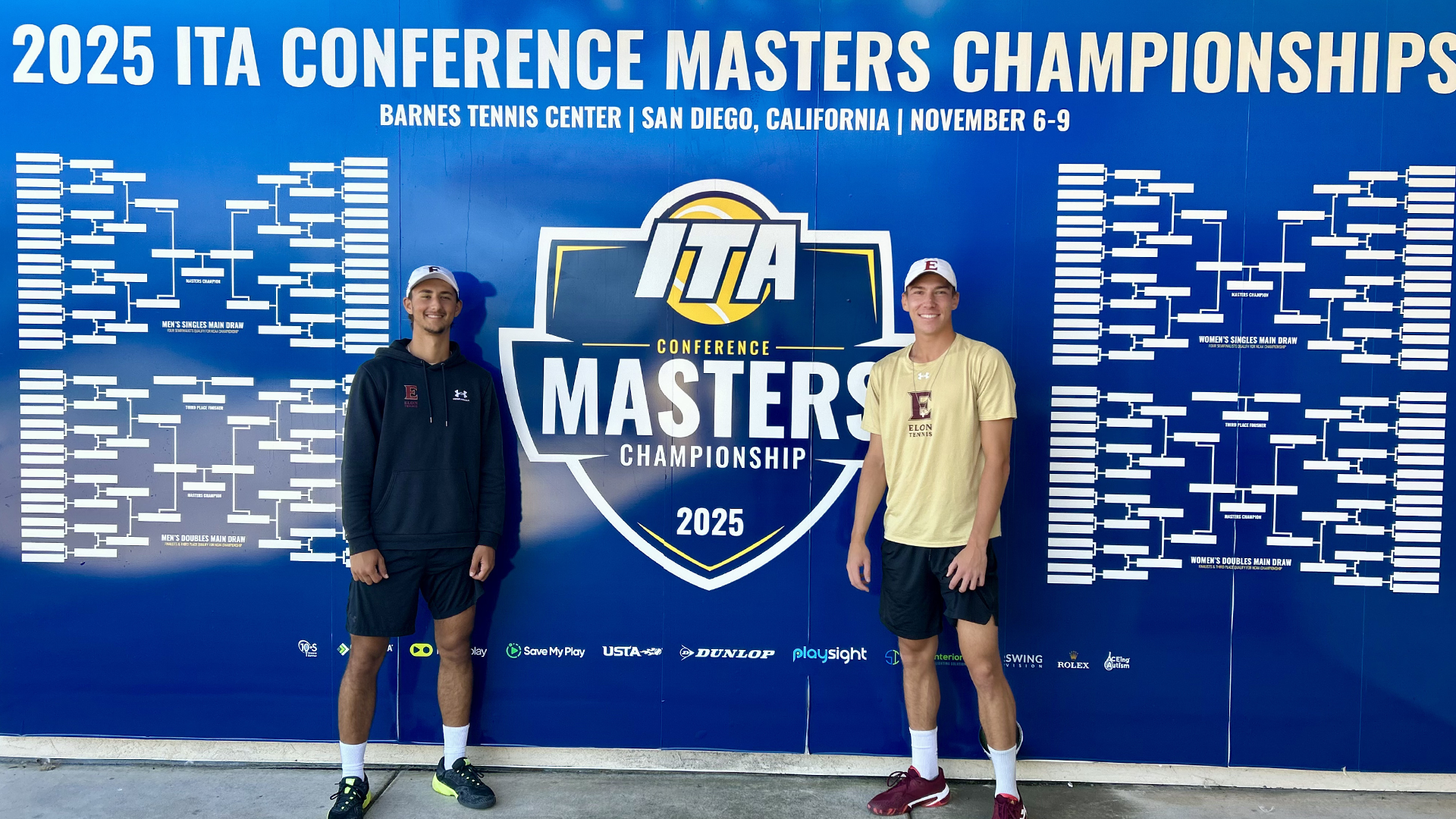 Veljko Krstic and Nikola Parichkov at ITA Conference Masters