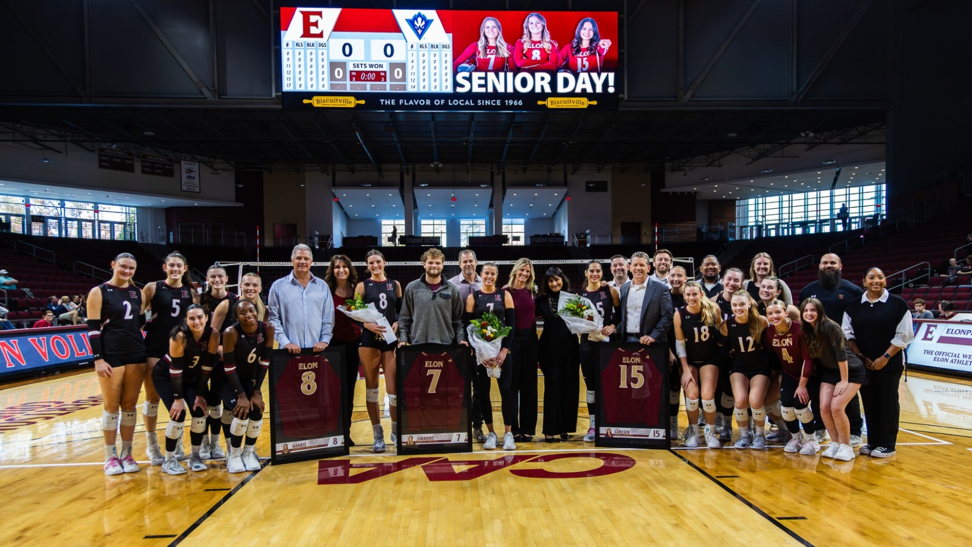 2025 Elon Volleyball Senior Day