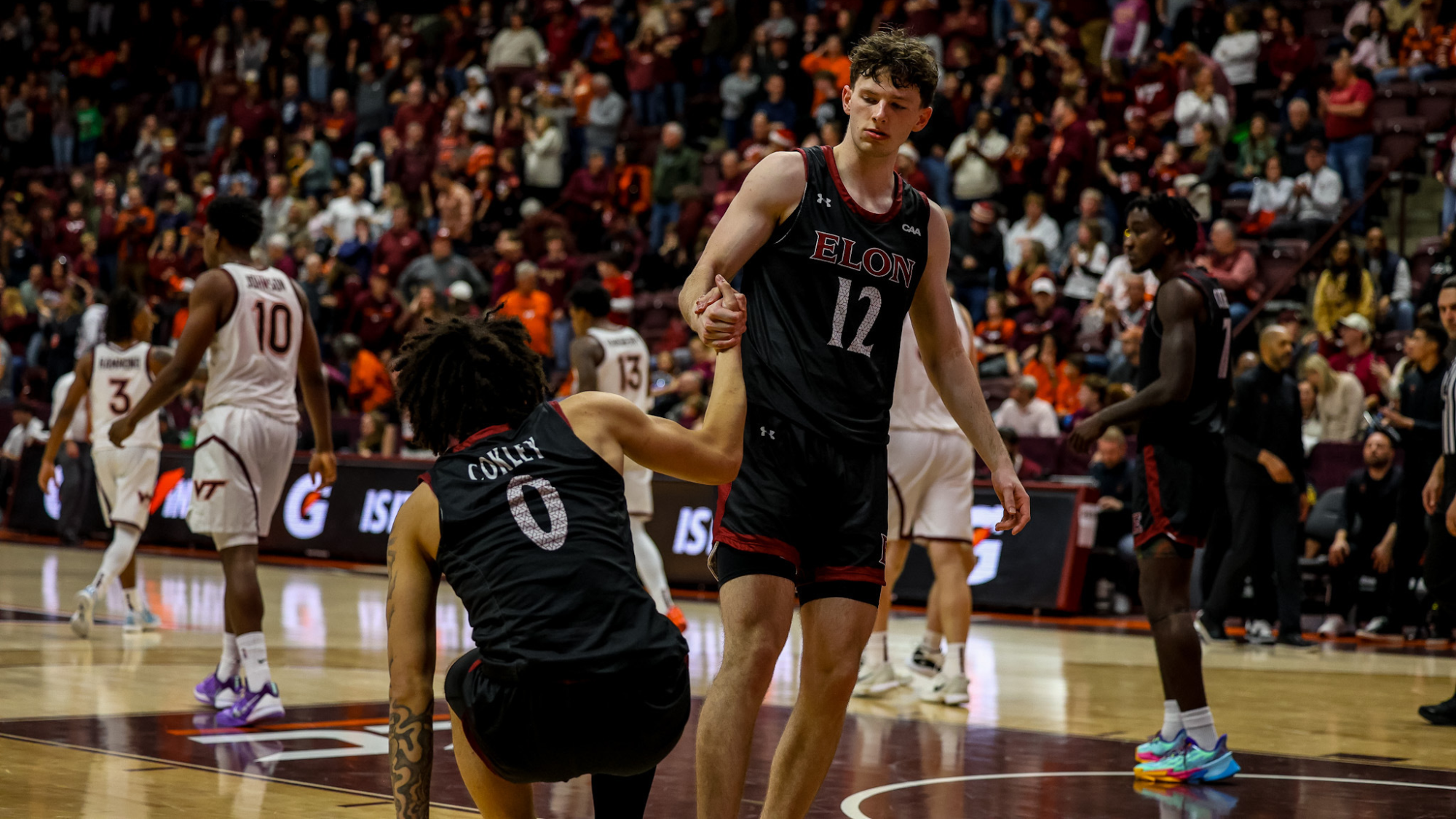 Men's Basketball: Isaac Harrell, Bryson Cokley at Virginia Tech