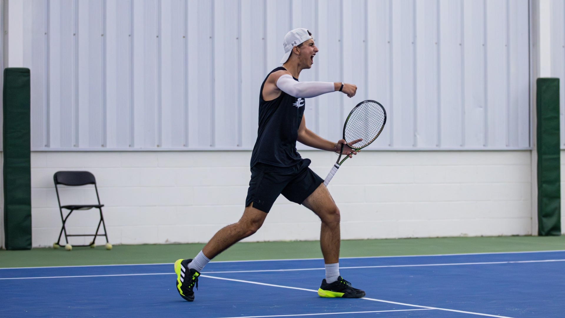 Nikola Parichkov doubles celebration vs. Saint Joseph's