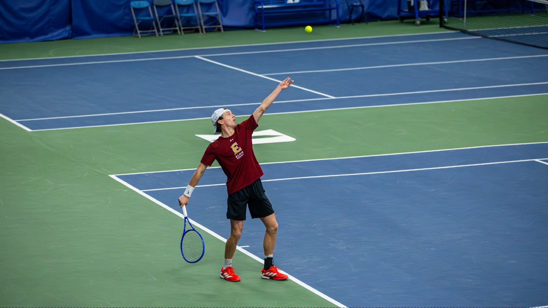 Charles Pilet serve at Duke
