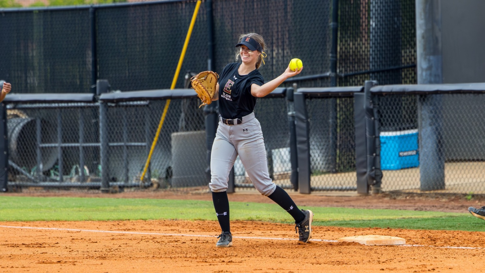 Jenna Klein at first base