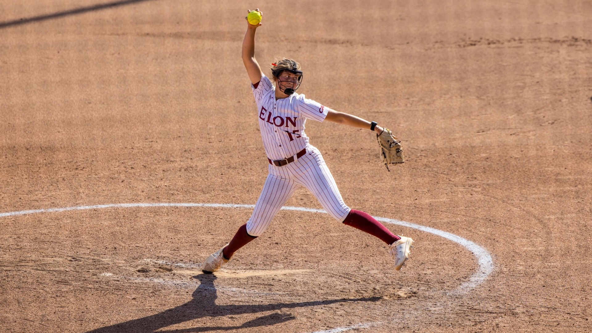 Anna Dew pitching versus Virginia at the NCAA Regional Tournament