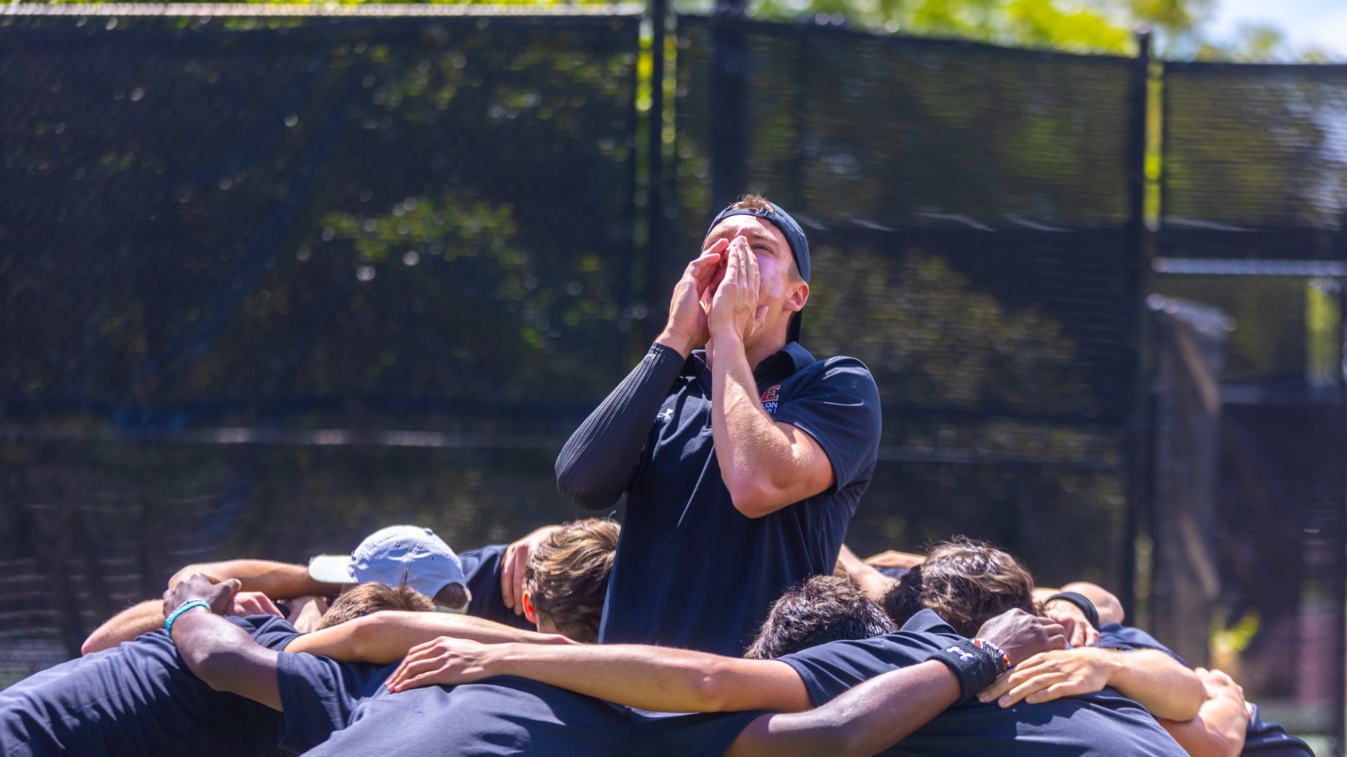 Veljko Krstic team huddle