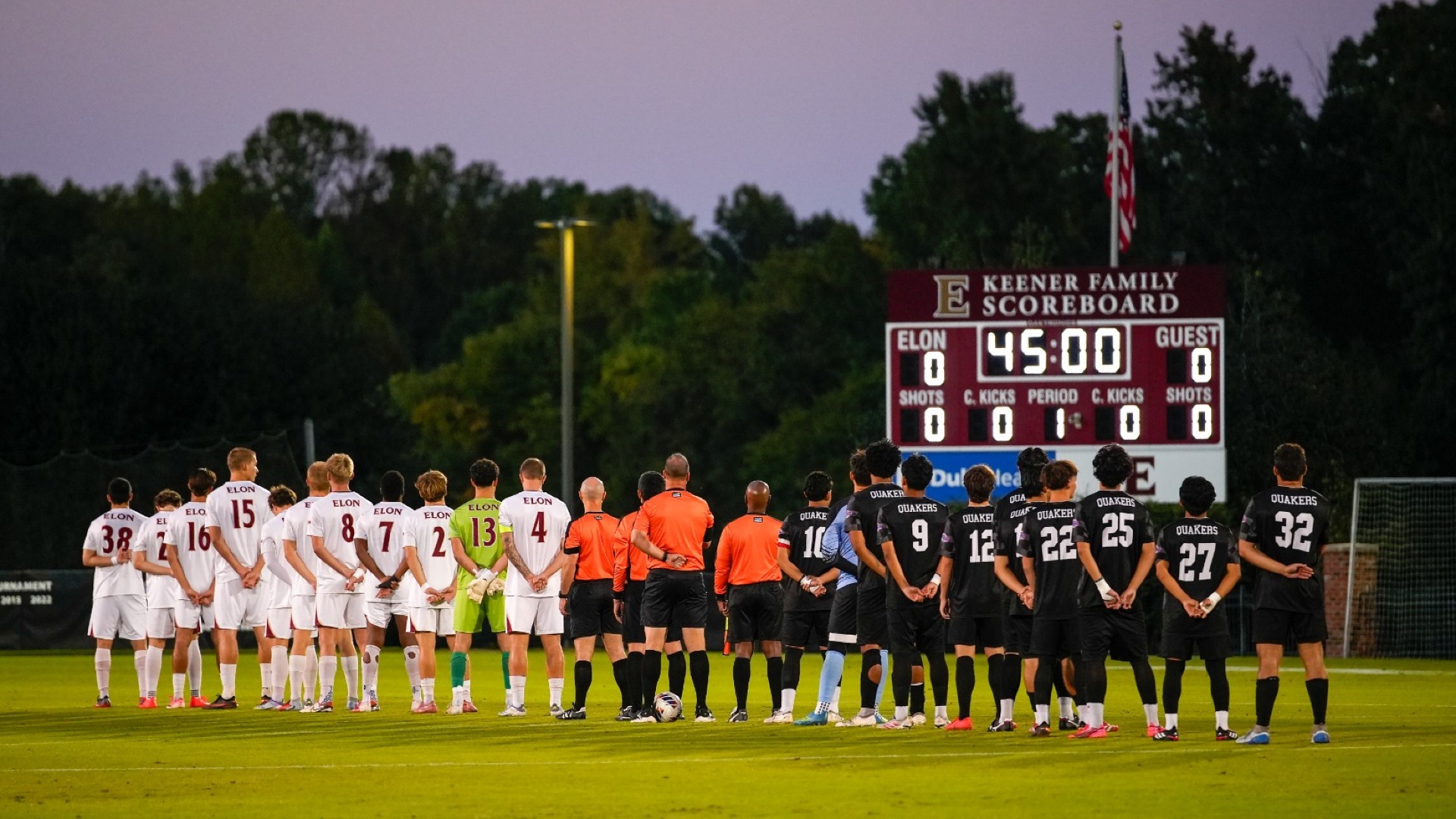 Men's Soccer national anthem vs. Guilford