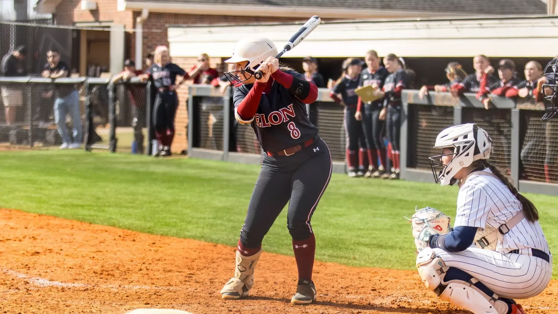 Greta Hessenthaler at bat versus Dayton