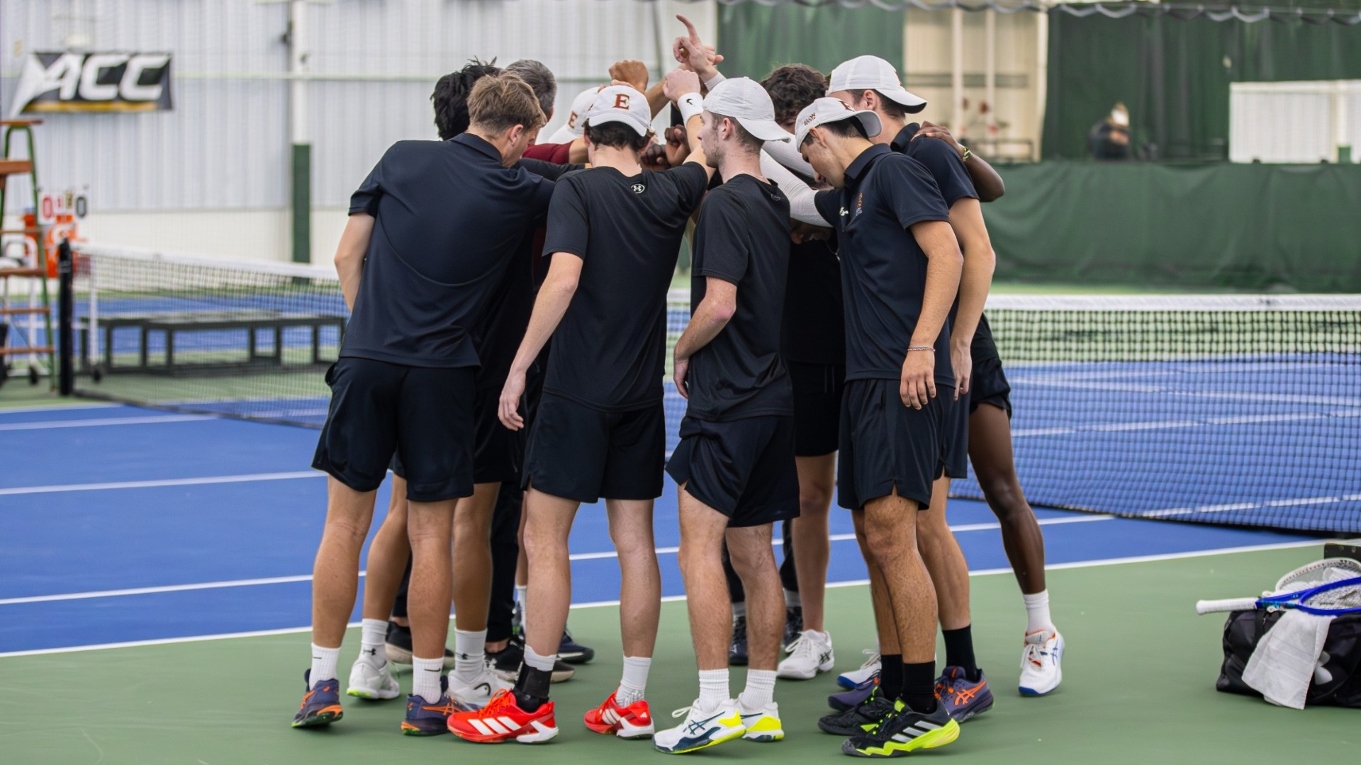 Men's Tennis Huddle vs. Texas A&M
