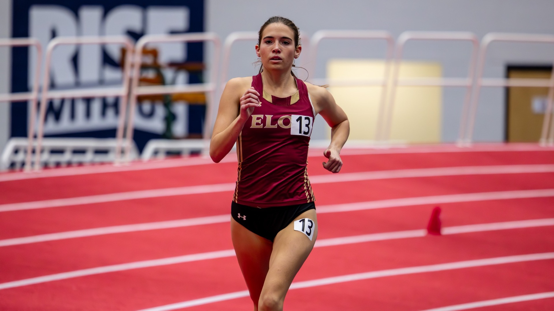 Julia Bell running at the Liberty Kickoff