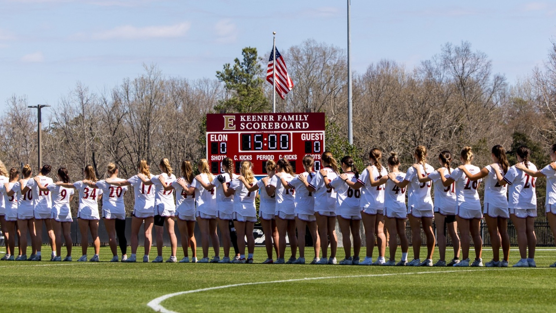 Women's lacrosse national anthem vs. Notre Dame