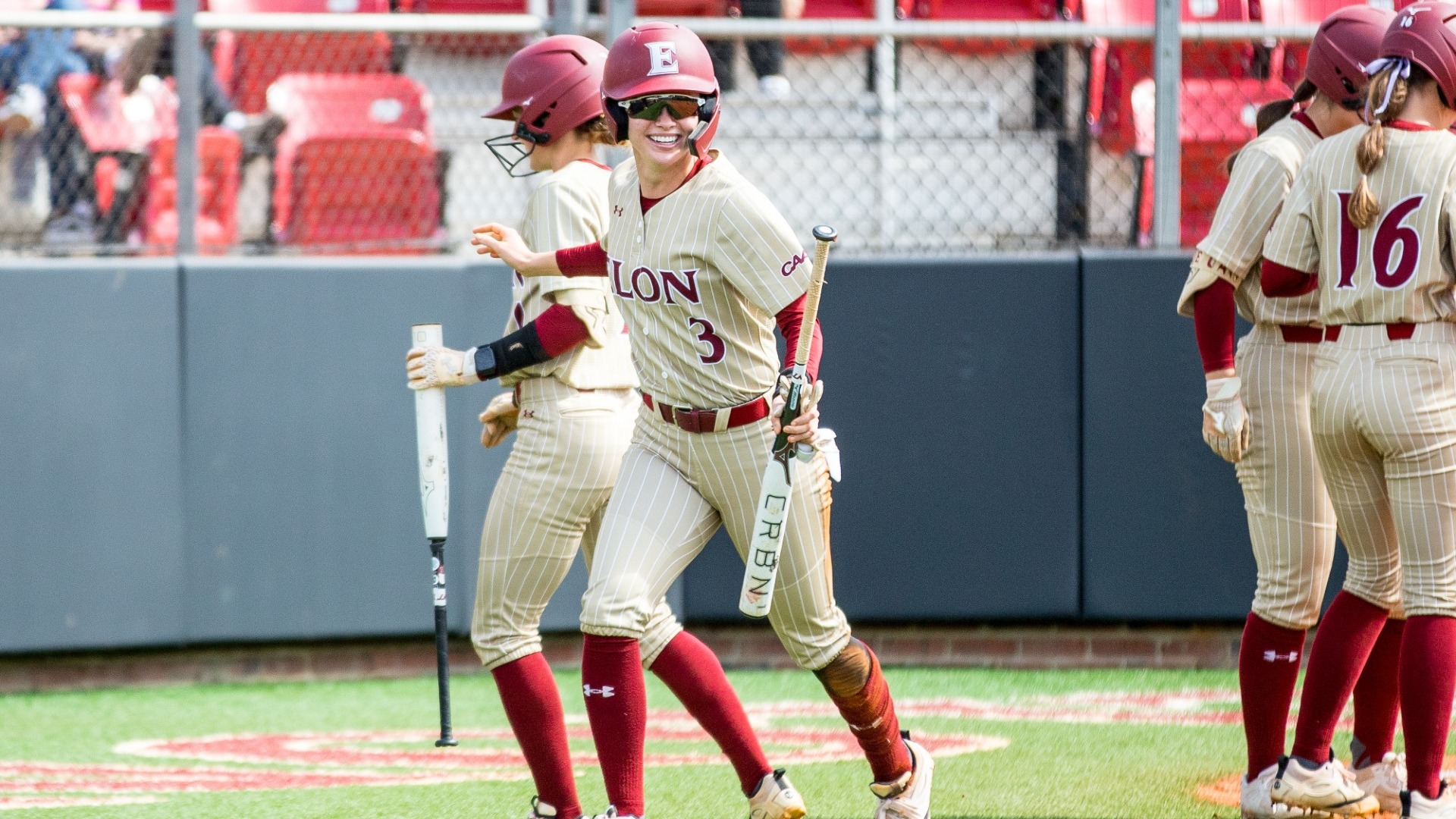 Payton Swart celebrates versus Tarleton State on March 15