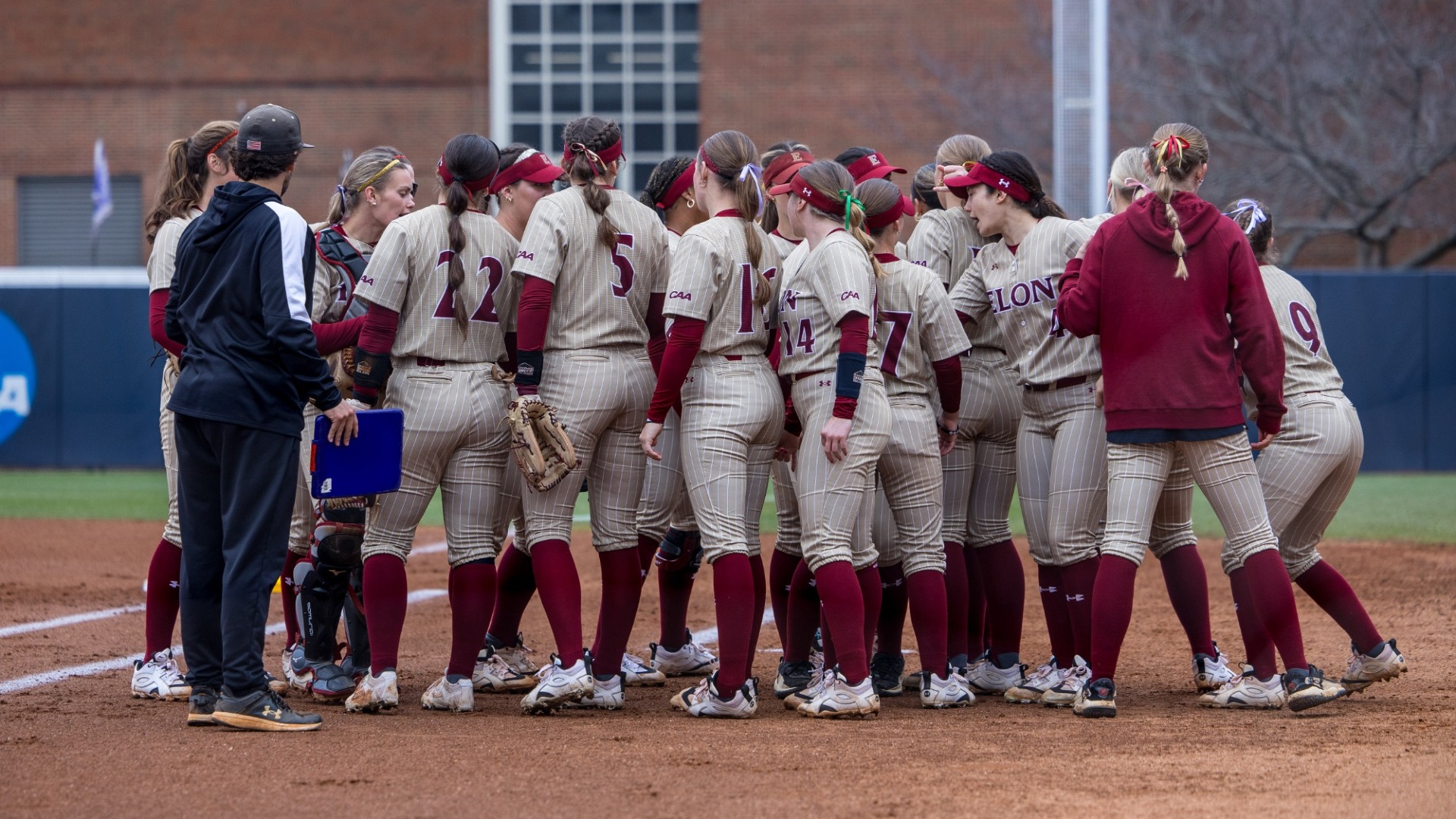 Elon softball versus Charleston Southern on Feb. 28
