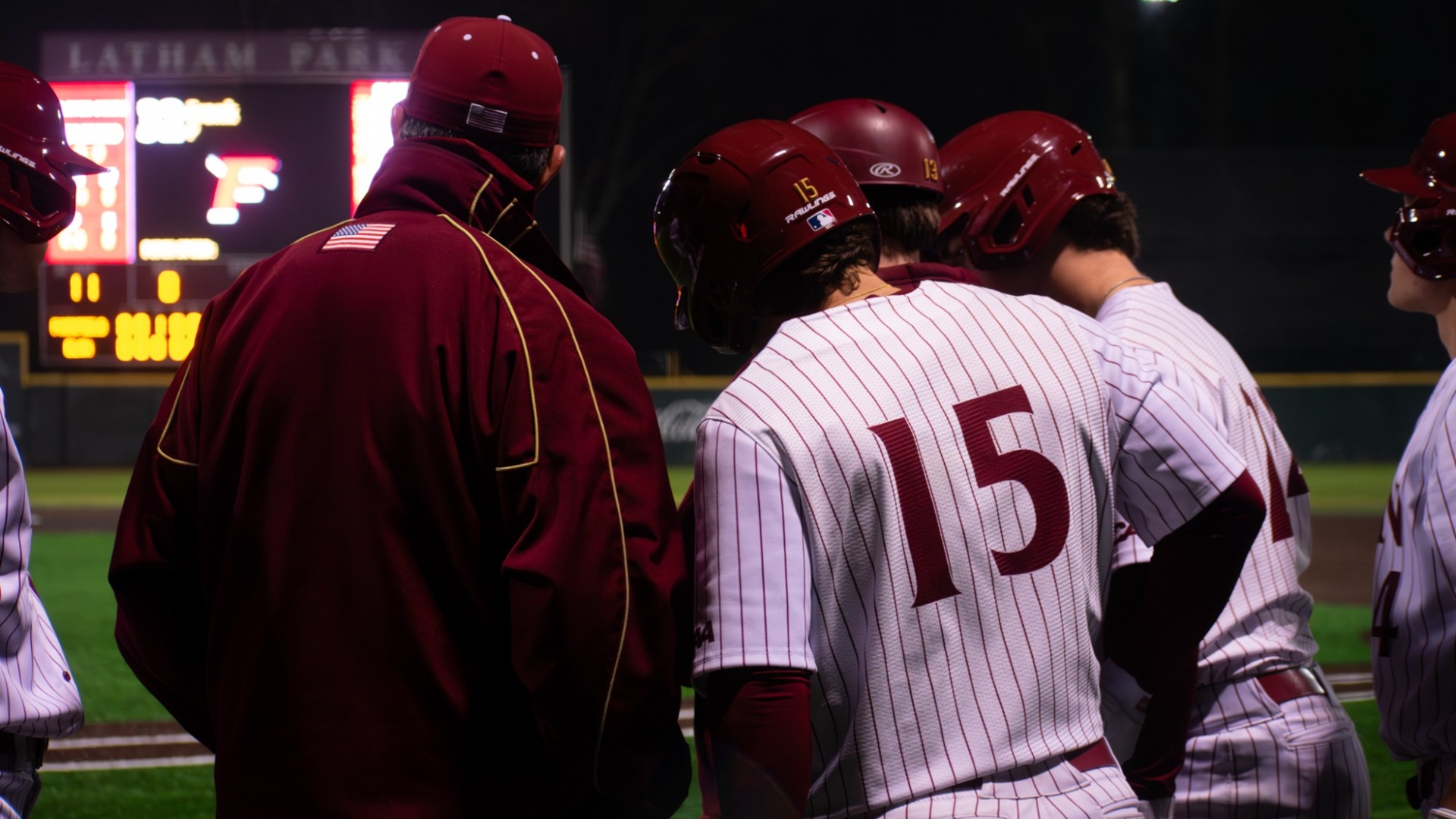 Team Baseball Huddle