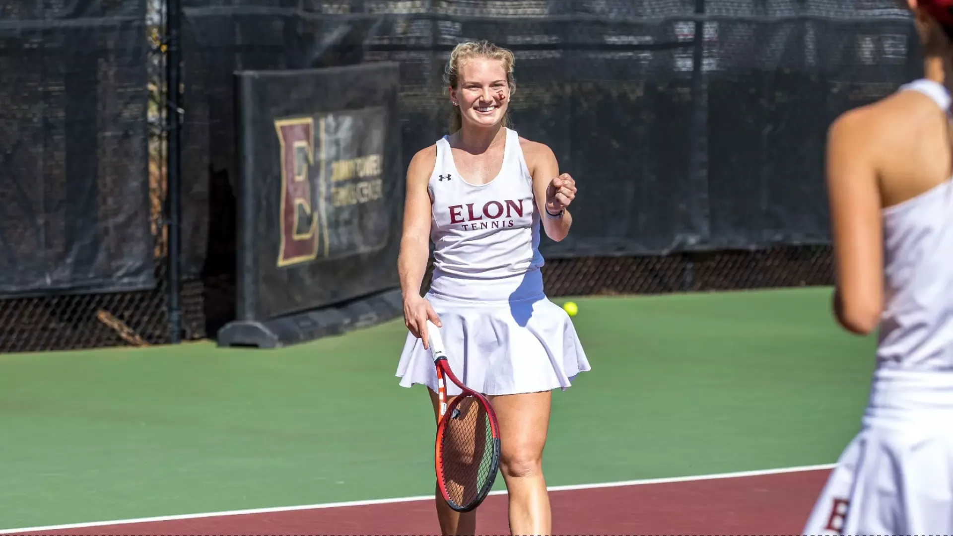 Madison Cordisco fist pump vs. Davidson