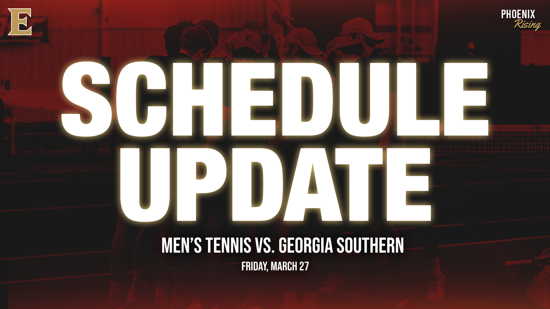 Men's Tennis schedule update vs. Georgia Southern