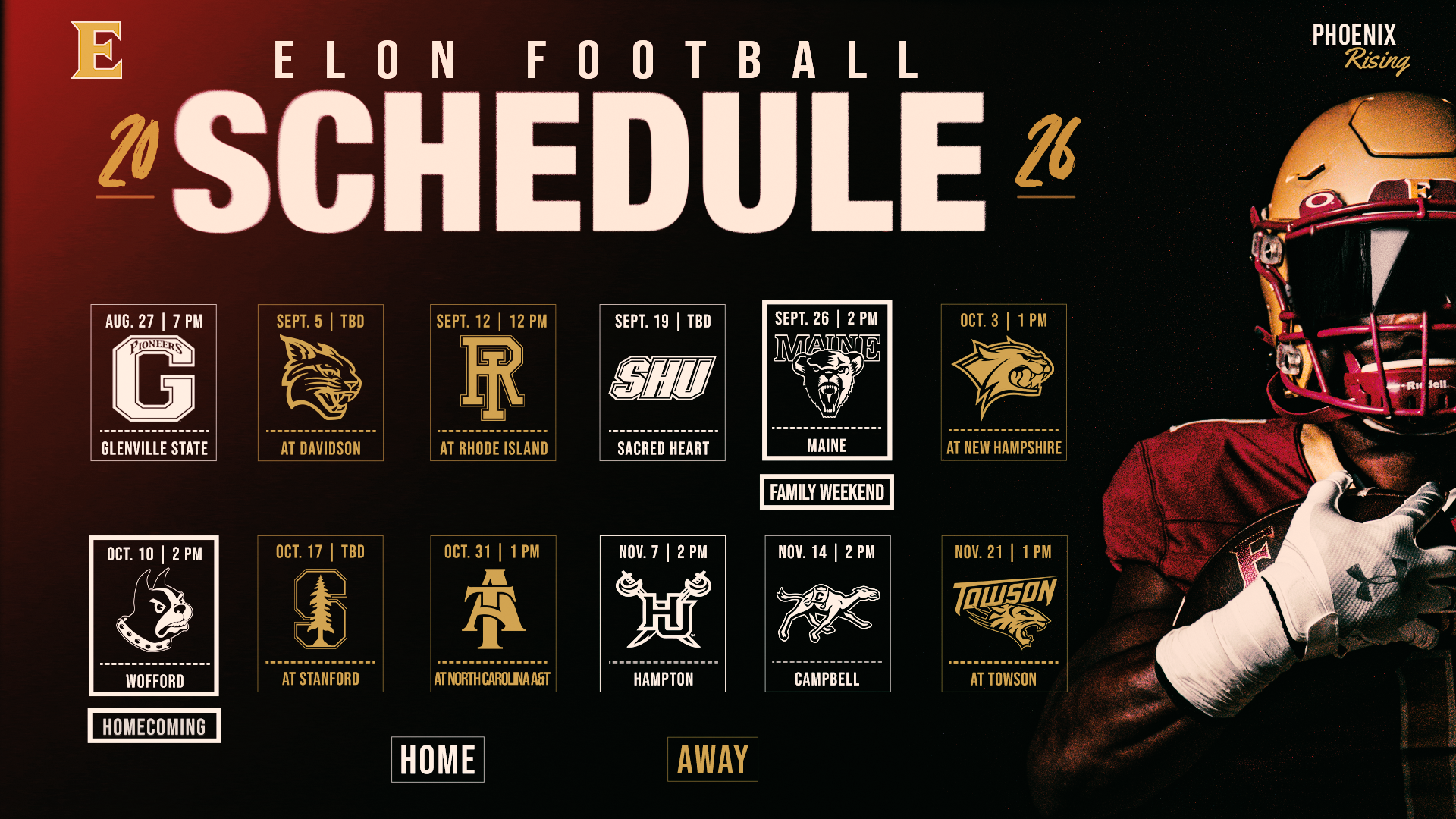 2026 Football Game Times Release