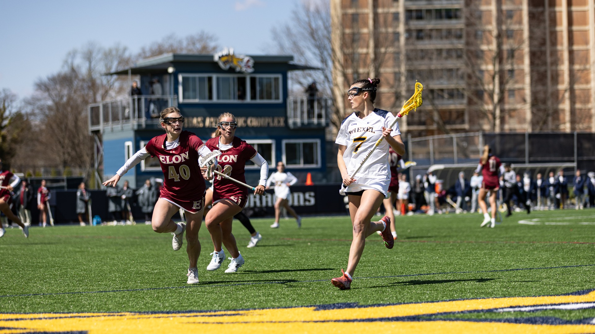 Eliza Ritter defending vs. Drexel