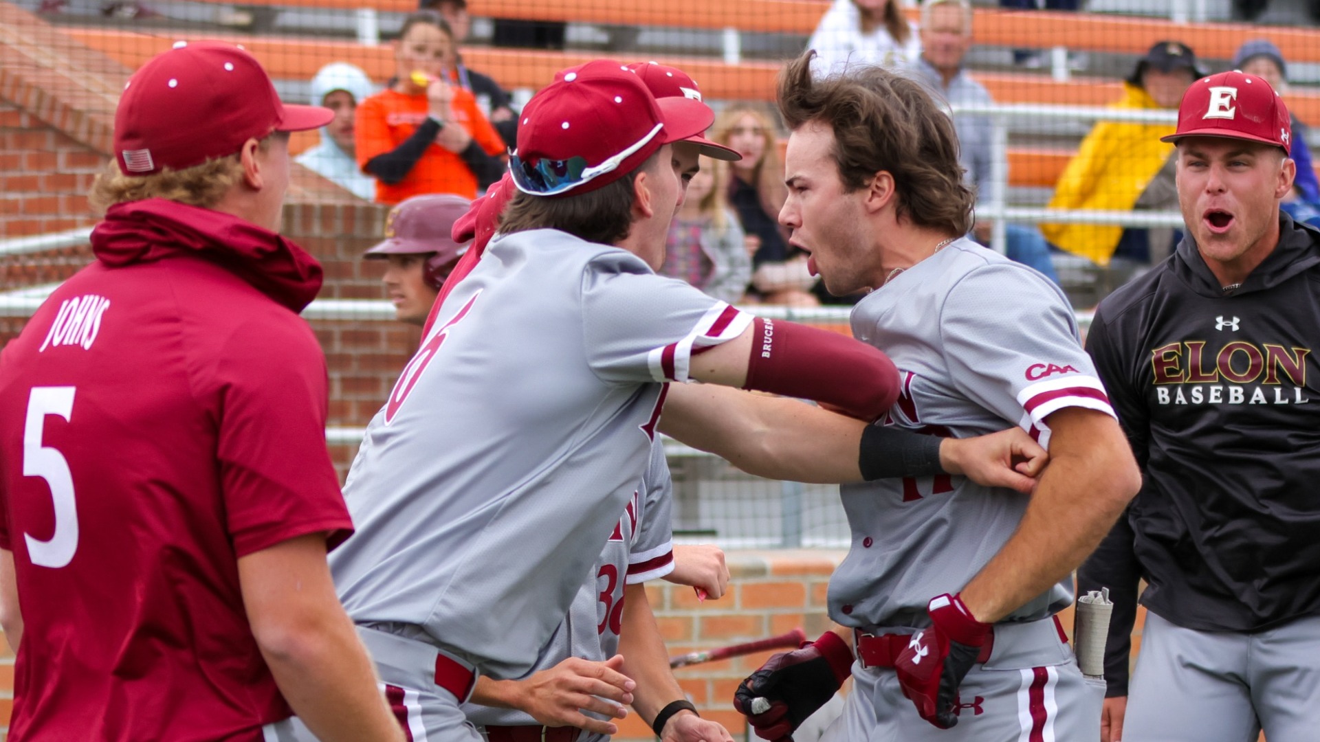 Jared Hall Home Run Celebration