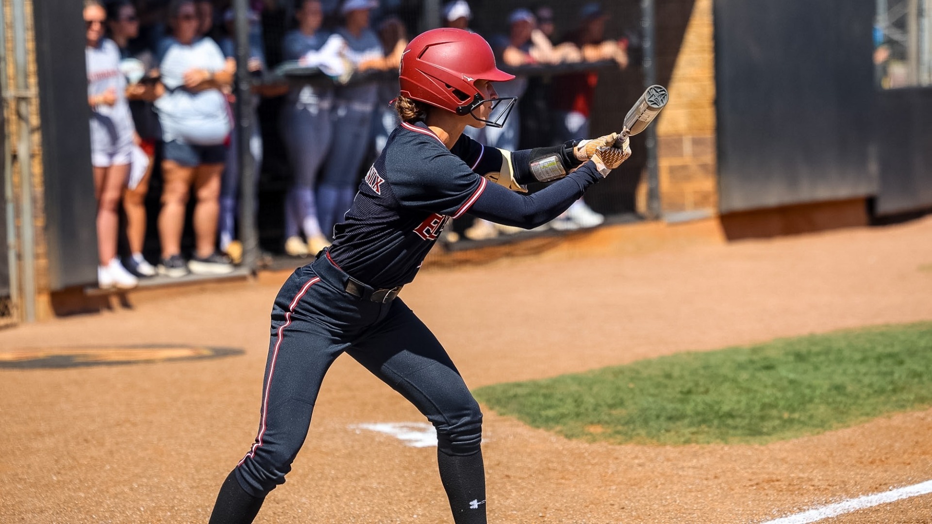 Lani Wyrick at the plate versus College of Charleston on April 4