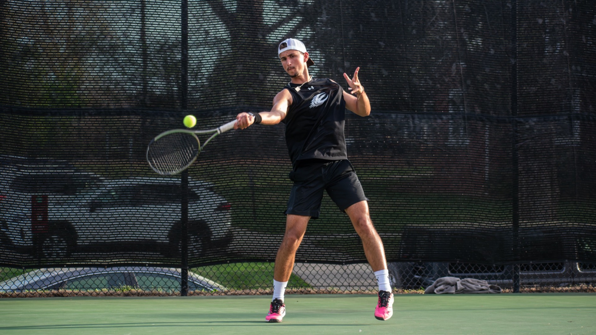 Nikola Parichkov forehand vs. Campbell