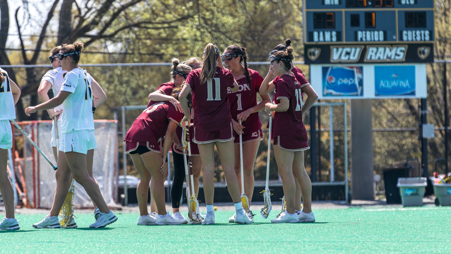 WLAX huddle vs. VCU