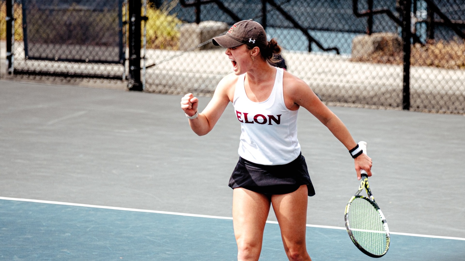 Simone Bergeron celebration vs. UNCG
