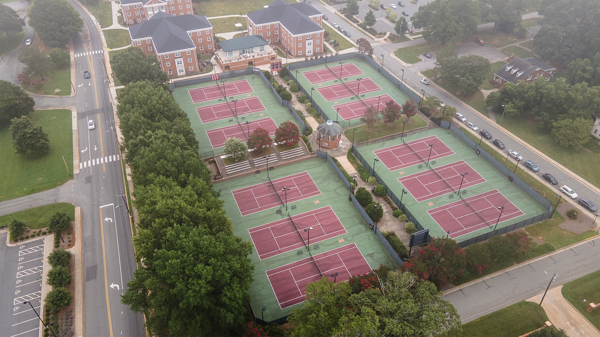 Jimmy Powell Tennis Center aeriel shot