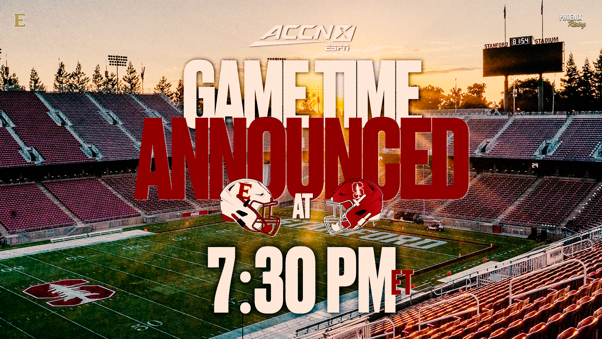 Football: Stanford Game Time Announcement